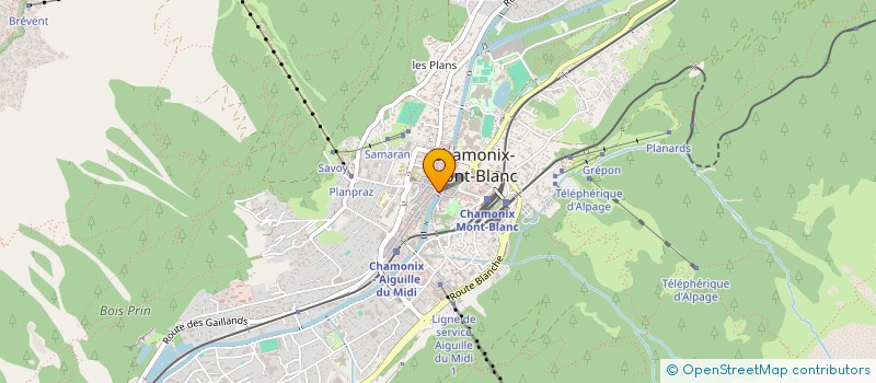 localisation de l'entreprise CHEVALLIER INVESTISSEMENT à CHAMONIX-MONT-BLANC