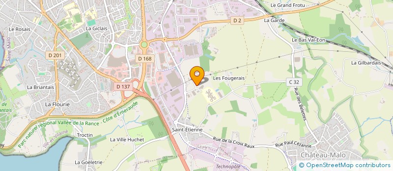 localisation de l'entreprise CHEVALLIER PAYSAGE  SAINT-MALO