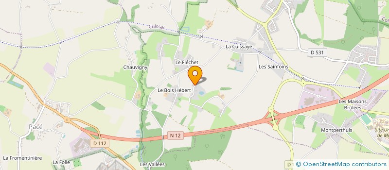 localisation de l'entreprise CHEVALLIER PEINTURE à LONRAI