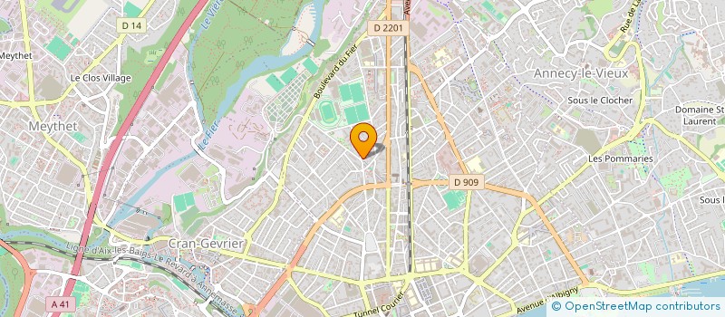 localisation de l'entreprise CHEVALLIER RAPHAEL  ANNECY