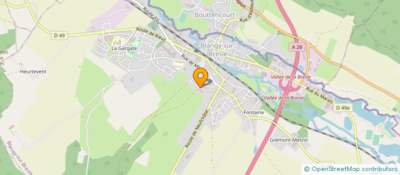 localisation de l'entreprise CHEVALLIER SERVICE TRANSPORTS à BLANGY-SUR-BRESLE