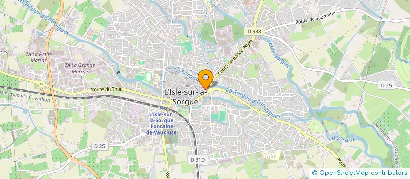 localisation de l'entreprise CHEVANY  L'ISLE-SUR-LA-SORGUE