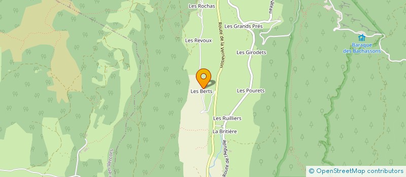 localisation de l'entreprise CHEVAUCHEE DEL BRONCO  SAINT-AGNAN-EN-VERCORS