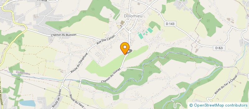 localisation de l'entreprise CHEVAUX ET PASSIONS  DOLOMIEU