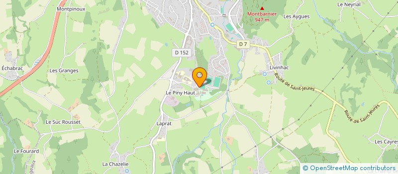 localisation de l'entreprise CHEVAUX ET PONEYS DE HAUTE LOIRE à YSSINGEAUX