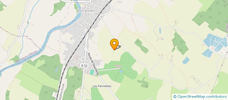 localisation de l'entreprise CHEVE AGRI  MORANNES SUR SARTHE-DAUMERAY