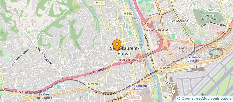 localisation de l'entreprise CHEVEL à SAINT-LAURENT-DU-VAR