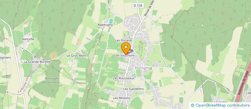 localisation de l'entreprise CHEVENET à HURIGNY