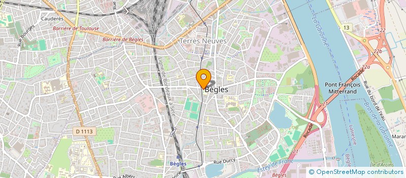 localisation de l'entreprise CHEVERNY  BEGLES