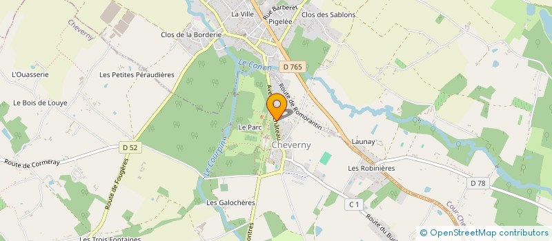 localisation de l'entreprise CHEVERNY EXPO  CHEVERNY