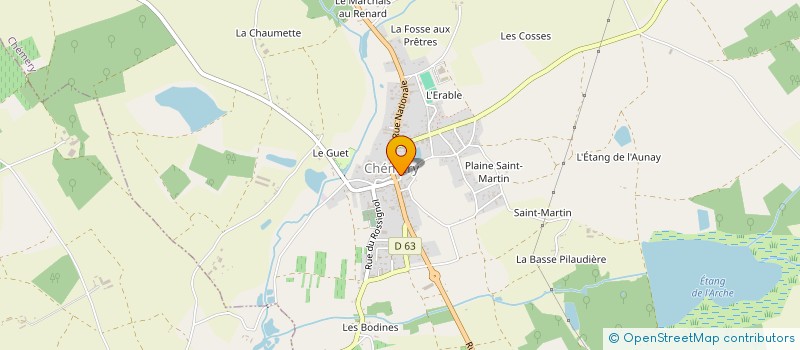 localisation de l'entreprise CHEVERNY GESTION  CHEVERNY