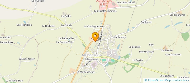 localisation de l'entreprise CHEVERUS  MARTIGNE-SUR-MAYENNE