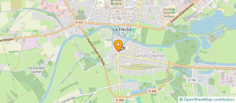 localisation de l'entreprise CHEVET  LA FLECHE