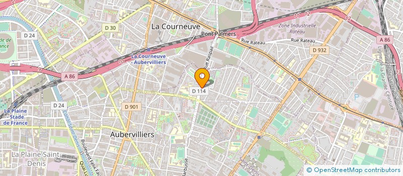 localisation de l'entreprise CHEVEUX D'ANGE  AUBERVILLIERS