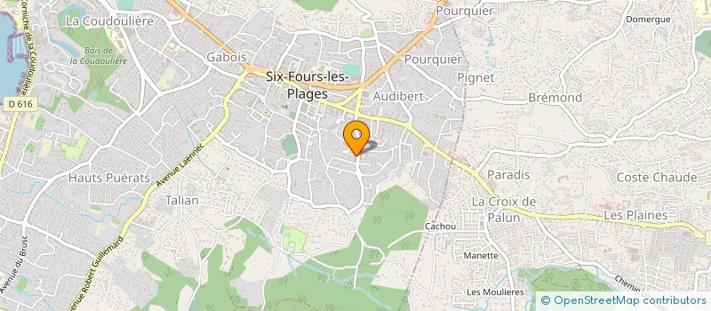 localisation de l'entreprise CHEVEUX D'ARGENT  SIX-FOURS-LES-PLAGES