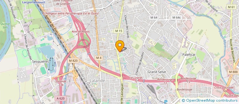localisation de l'entreprise CHEVEUX ET BARBE LAUNAGUET à TOULOUSE