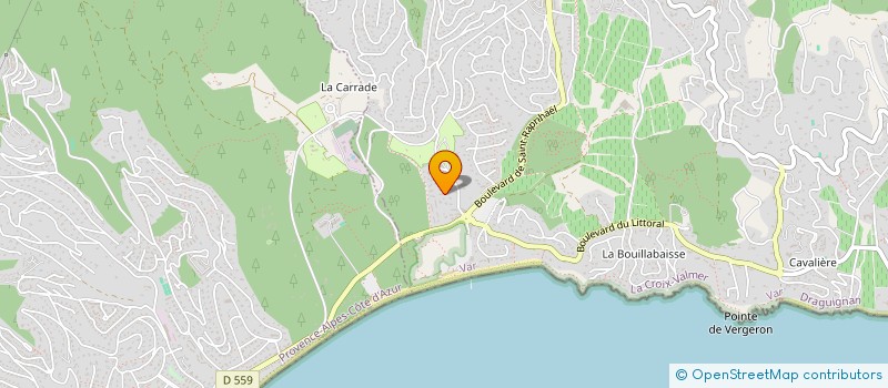 localisation de l'entreprise CHEVEYRANDS  LA CROIX-VALMER