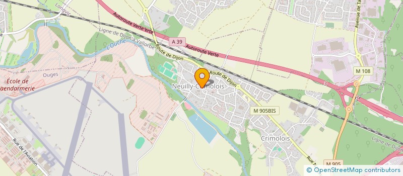 localisation de l'entreprise CHEVIGNY RUGBY à CHEVIGNY-SAINT-SAUVEUR