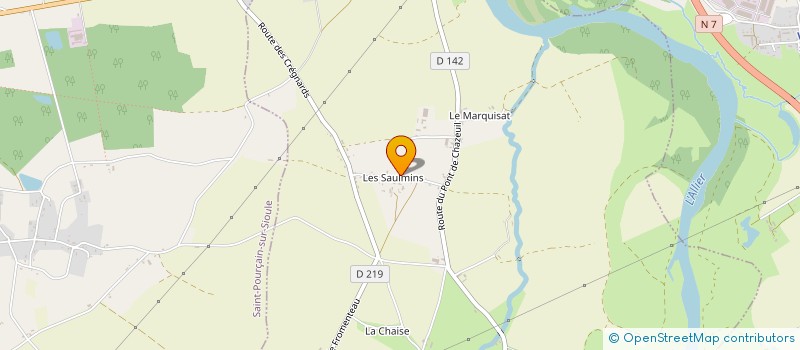 localisation de l'entreprise CHEVILLARD  PARAY-SOUS-BRIAILLES