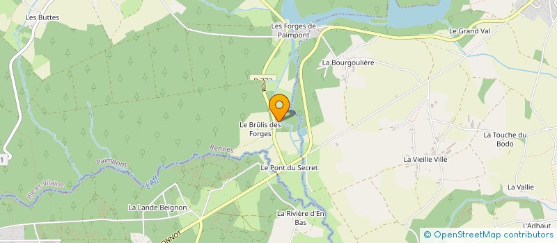 localisation de l'entreprise CHEVILLE DE BROCELIANDE à PAIMPONT