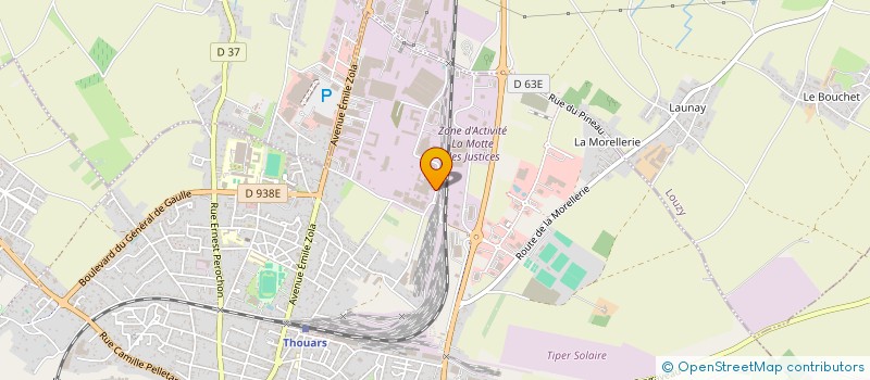 localisation de l'entreprise CHEVREAUX DEVELOPPEMENT  THOUARS