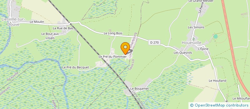 localisation de l'entreprise CHEVRERIE DE LA HUBERDIERE  LIESVILLE-SUR-DOUVE