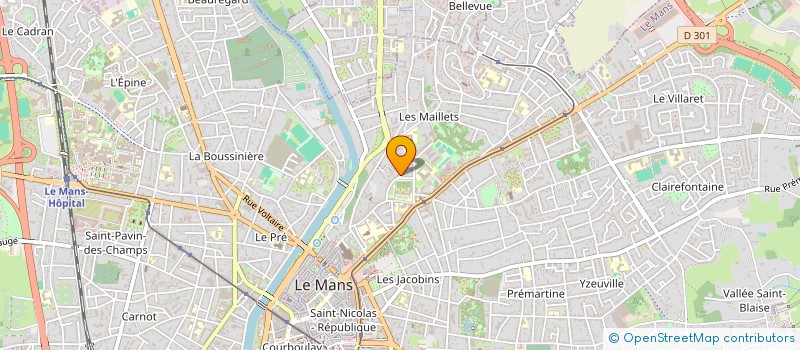 localisation de l'entreprise CHEVRETHOME  LE MANS