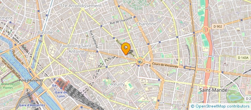 localisation de l'entreprise CHEVREUL 2015  PARIS