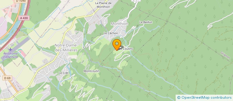 localisation de l'entreprise CHEVRIER-GROS ELEC  MONTHION