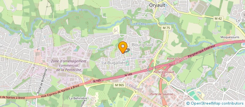 localisation de l'entreprise CHEVRIER IMMO à ORVAULT