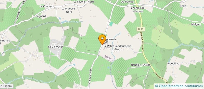 localisation de l'entreprise CHEVRIER TRAITEUR à MARANSIN