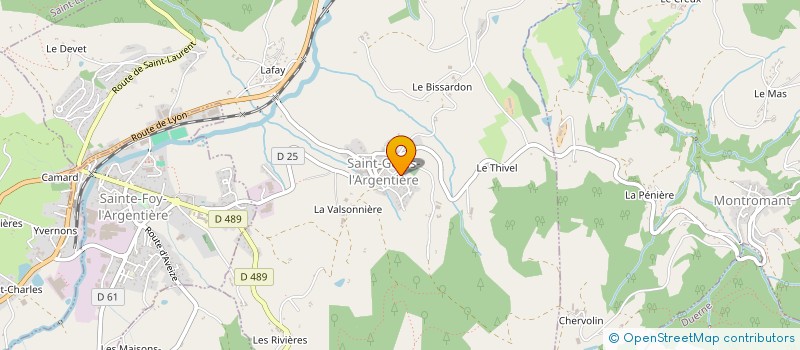 localisation de l'entreprise CHEVRON MACONNERIE  SAINT-GENIS-L'ARGENTIERE