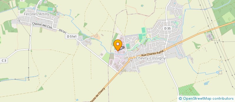 localisation de l'entreprise CHEVRY CARROSSERIE POIDS LOURDS  CHEVRY-COSSIGNY