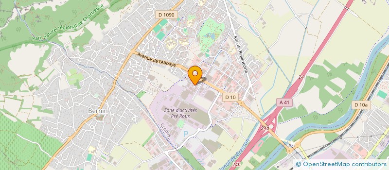 localisation de l'entreprise CHEVY'S  CROLLES