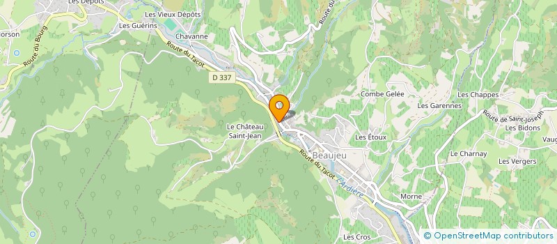 localisation de l'entreprise CHEYENNE ET PAUL  BEAUJEU