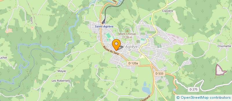 localisation de l'entreprise CHEYNELEC  SAINT-AGREVE