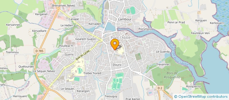 localisation de l'entreprise CHEYRON ET CIE  PONT-L'ABBE