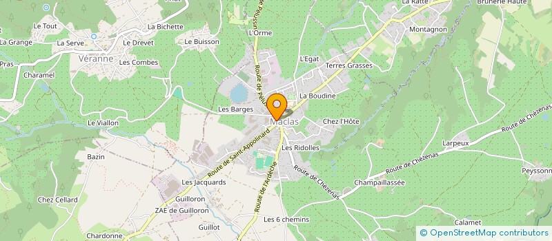 localisation de l'entreprise CHEZ ADELE  MACLAS