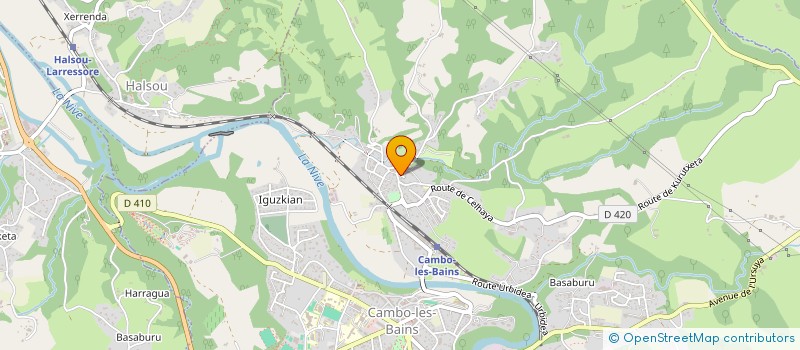 localisation de l'entreprise CHEZ AITATXI AMATXI  CAMBO-LES-BAINS