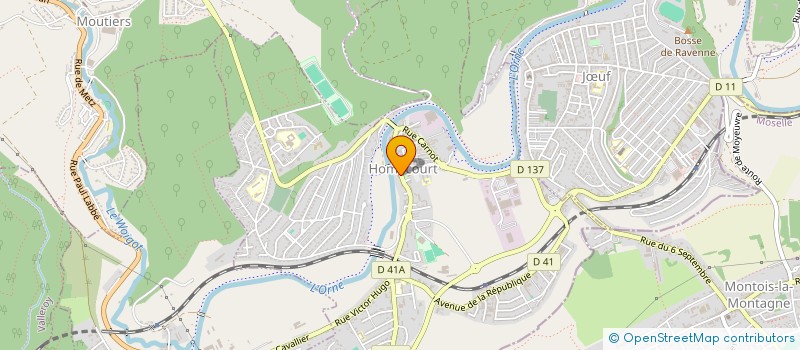 localisation de l'entreprise CHEZ ALAIN L'ALSACIEN  HOMECOURT