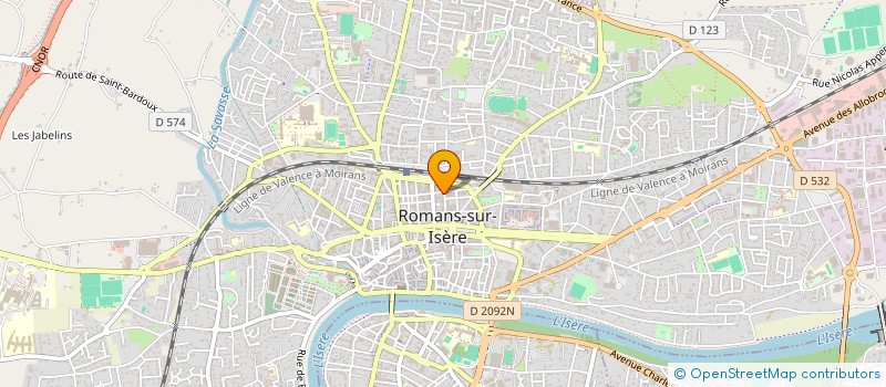 localisation de l'entreprise CHEZ ALEX ROMANS  ROMANS-SUR-ISERE