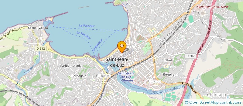 localisation de l'entreprise CHEZ ALINE  SAINT-JEAN-DE-LUZ