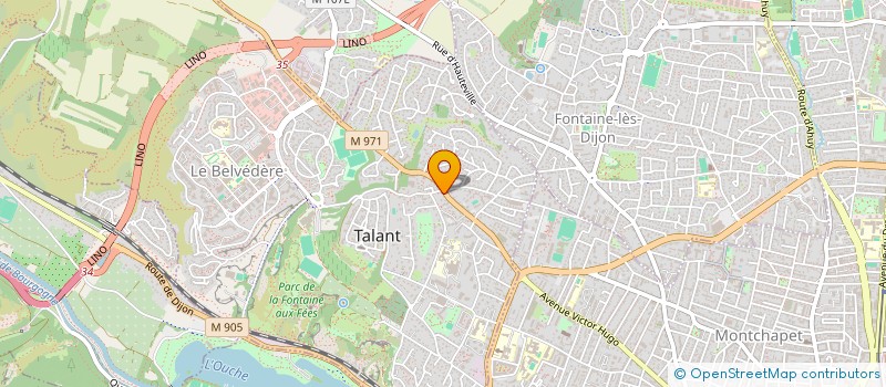 localisation de l'entreprise CHEZ ALINE  TALANT