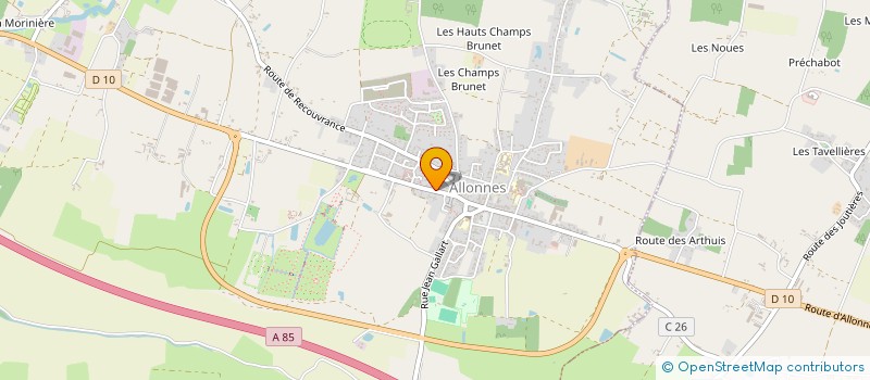 localisation de l'entreprise CHEZ ALINE ET BEBEL  ALLONNES