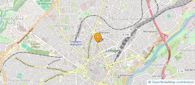 localisation de l'entreprise CHEZ APO à LIMOGES
