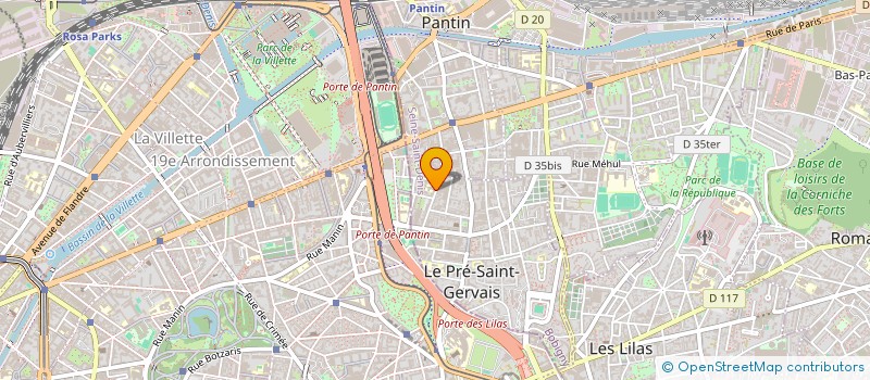 localisation de l'entreprise CHEZ ARIETTE LE CLUB DES FEMMES ACTIVES ET URBAINES à LE PRE-SAINT-GERVAIS