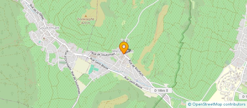 localisation de l'entreprise CHEZ ARNAUD ET LUCIE  WESTHALTEN