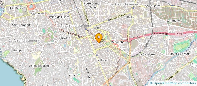 localisation de l'entreprise CHEZ ARTHUR  MARSEILLE