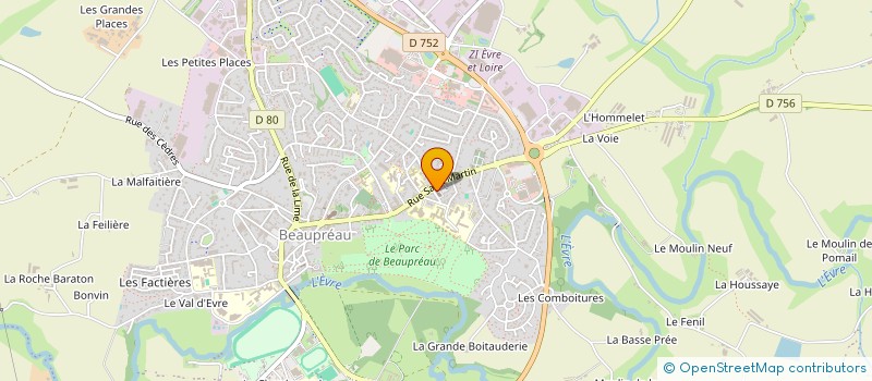 localisation de l'entreprise CHEZ AUGUSTINE à BEAUPREAU-EN-MAUGES