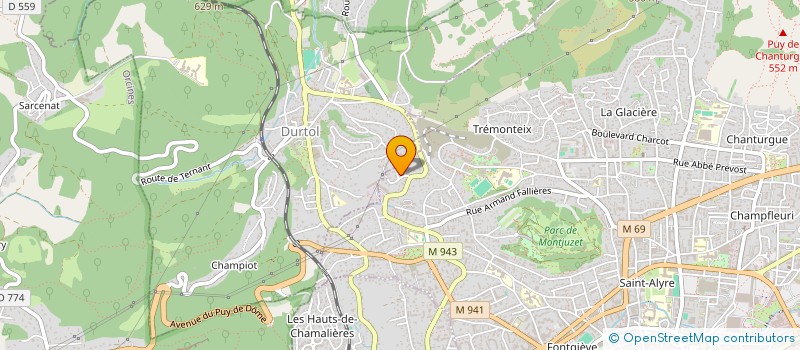 localisation de l'entreprise CHEZ AYRTON ET ROSSI  CLERMONT-FERRAND